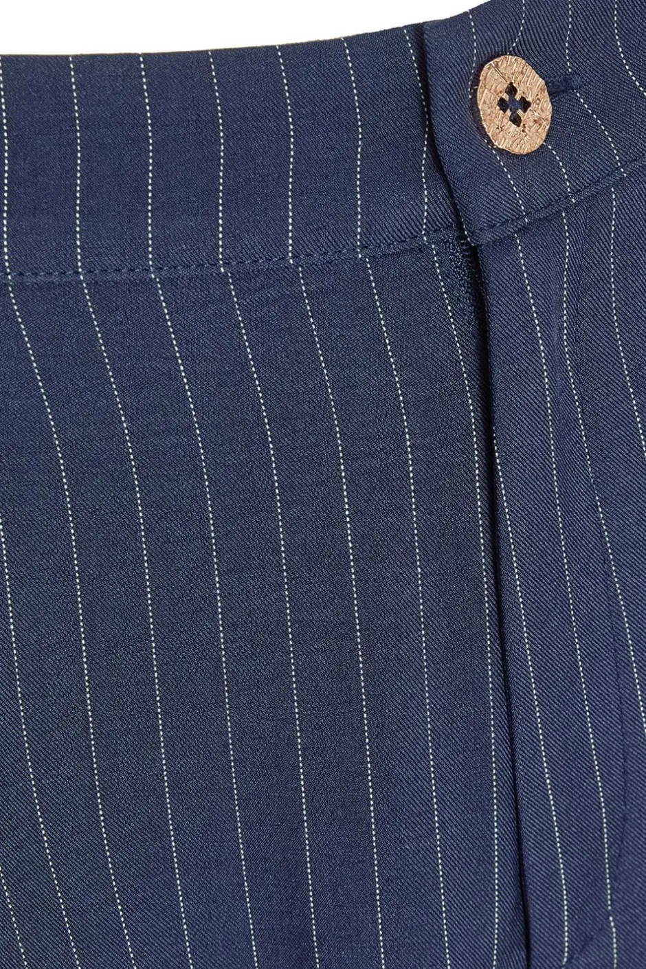 Quiz Navy Pinstripe Wide Leg Trousers Best