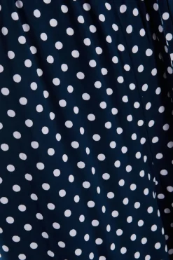 Quiz Navy Polka Dot Palazzo Jumpsuit Outlet