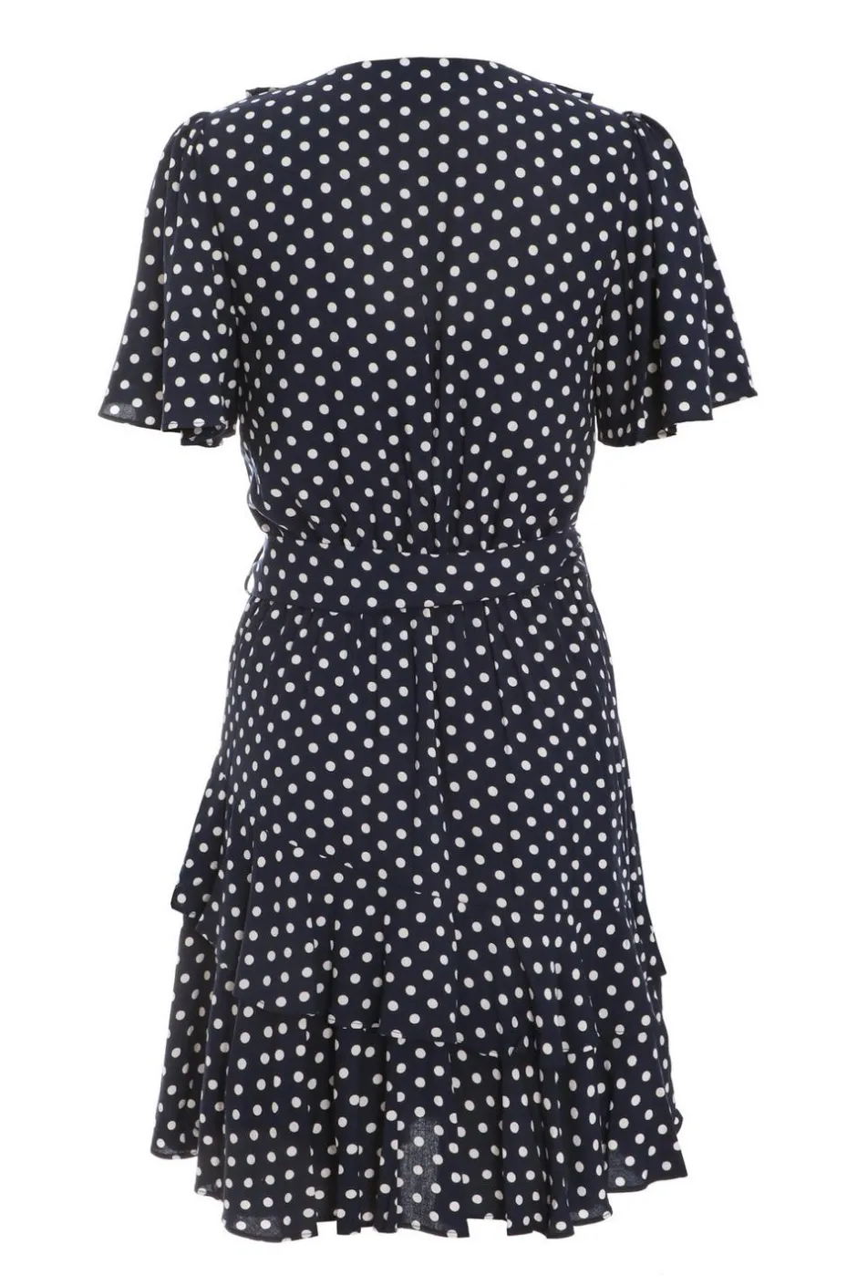 Quiz Navy Polka Dot Print Skater Dress Best
