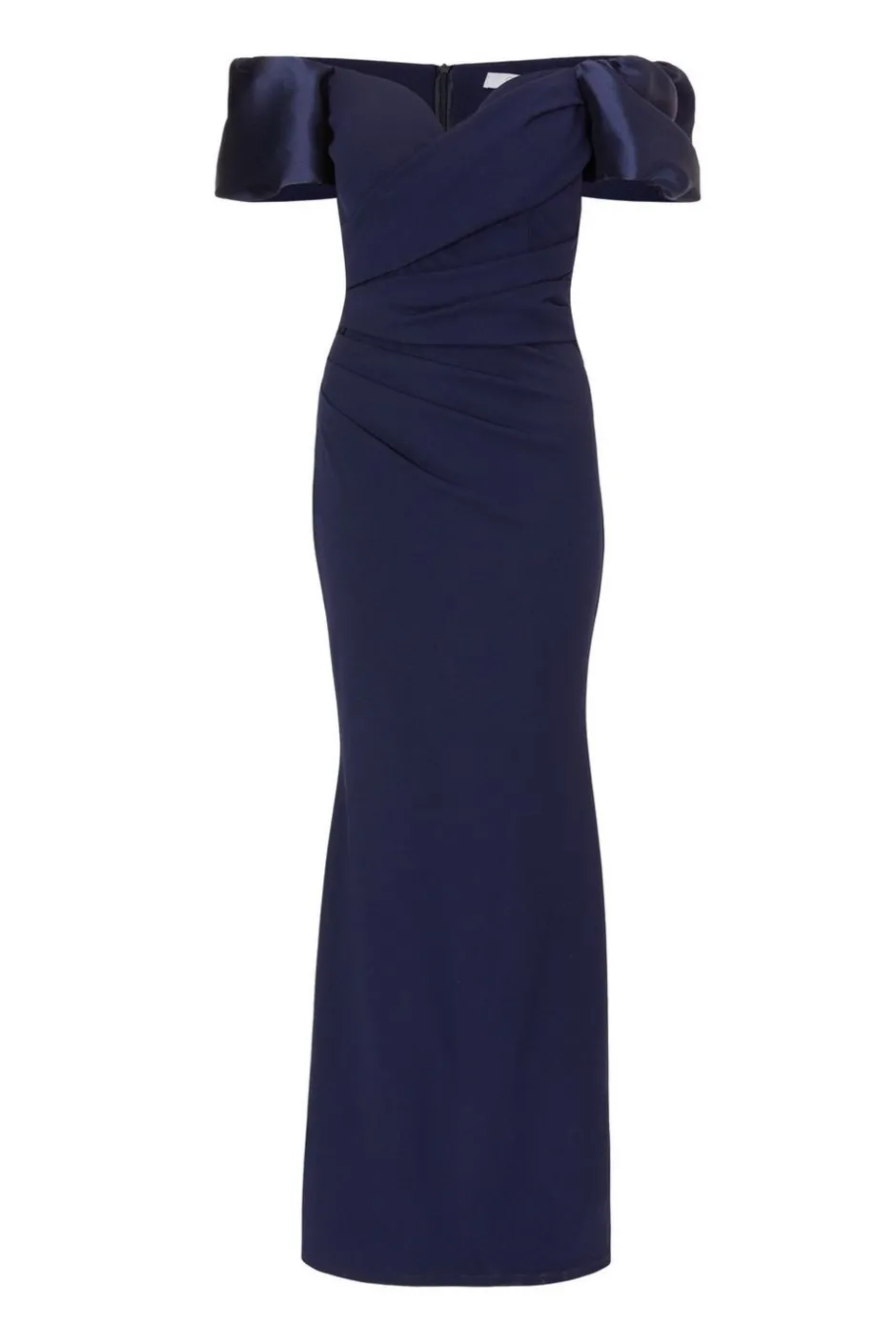 Quiz Navy Puff Sleeve Maxi Dress Hot