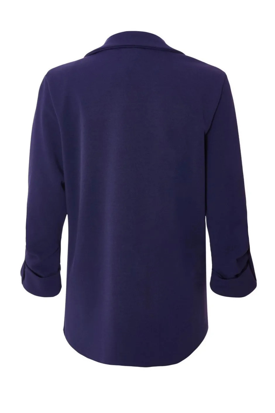 Quiz Ruched Sleeve Blazer Navy Online