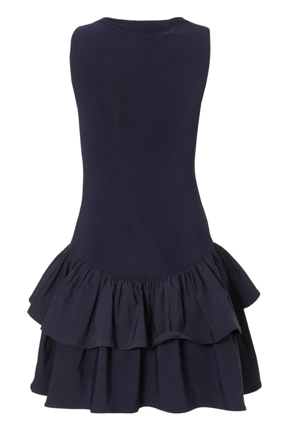 Quiz Navy Ruffle Hem Mini Dress Clearance