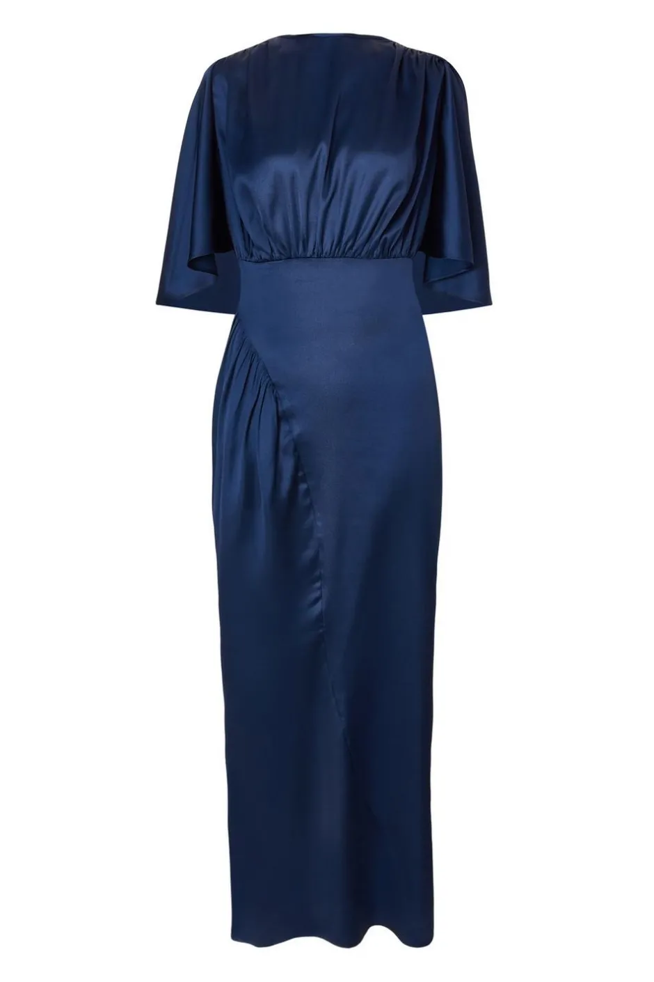 Quiz Navy Satin Maxi Dress Sale