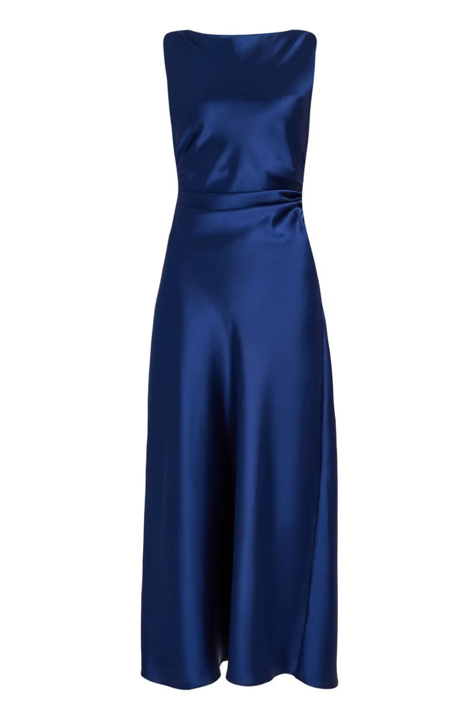 Quiz Satin Ruched Midaxi Dress Navy Best