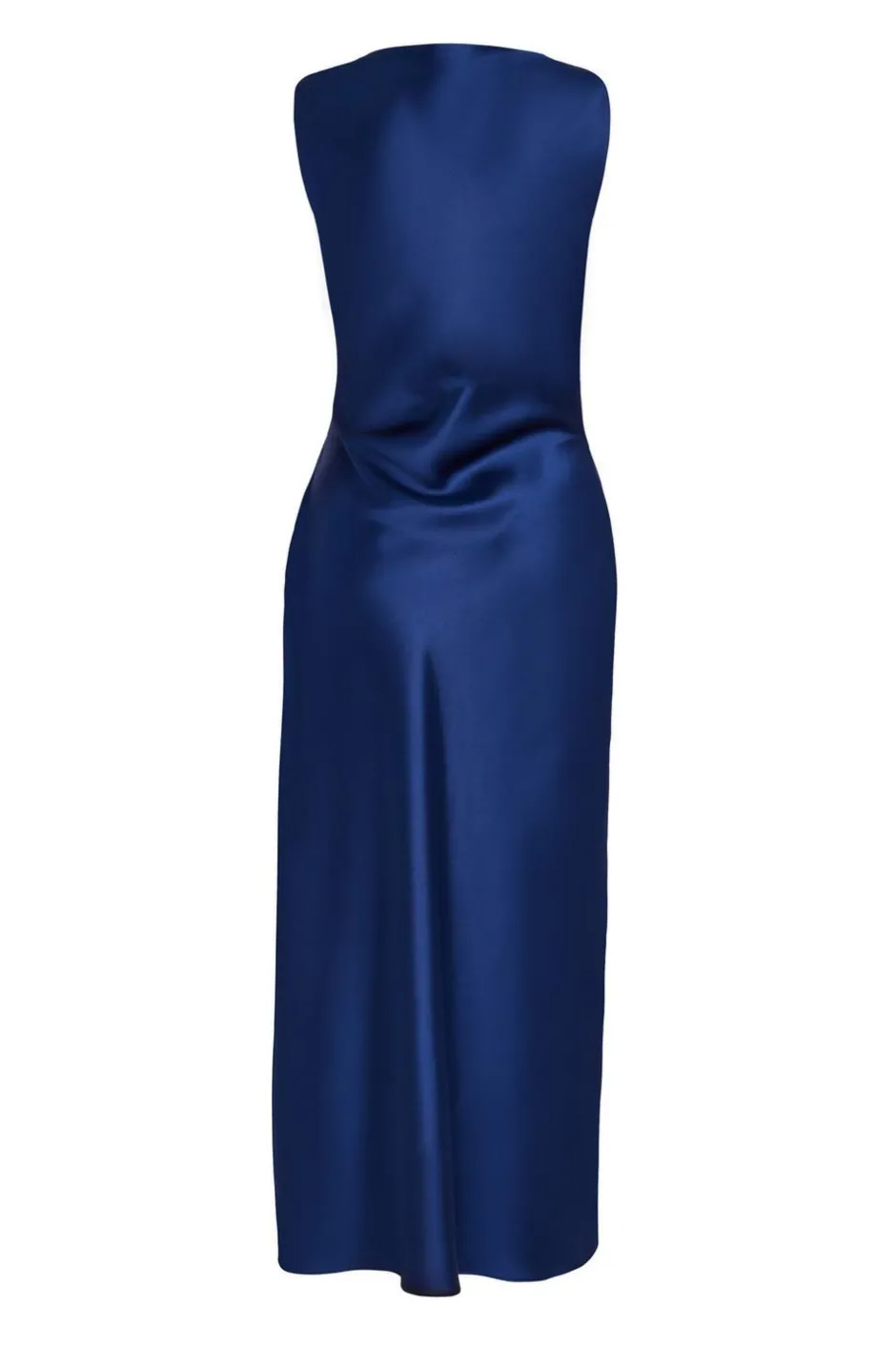 Quiz Satin Ruched Midaxi Dress Navy Best