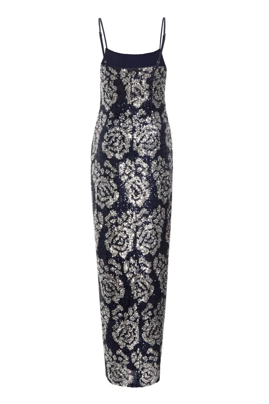 Quiz Navy Sequin Floral Maxi Dress Hot