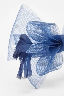Quiz Small Bow Clasp Fascinator Navy Online