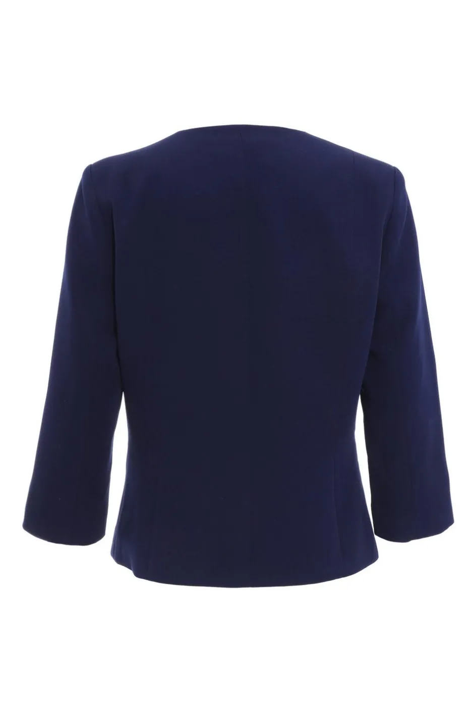 Quiz Tailored Cropped Blazer Navy Clearance