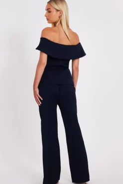 Quiz Tailored Trousers Navy Best