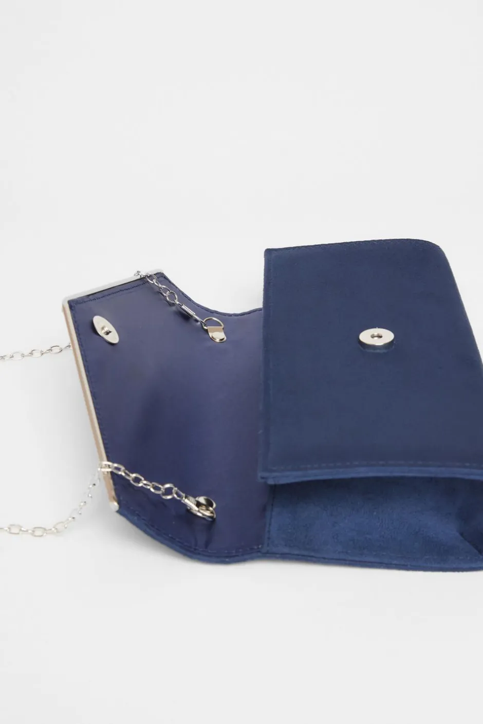 Quiz Thin Clutch Bag Navy Online