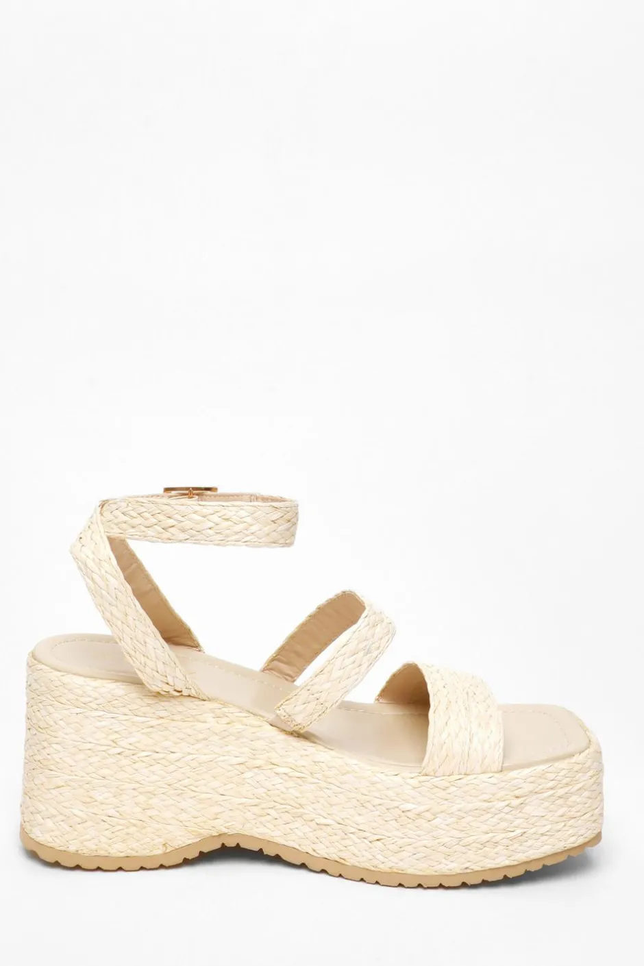 Quiz Chunky Platform Wedges Nude Sale