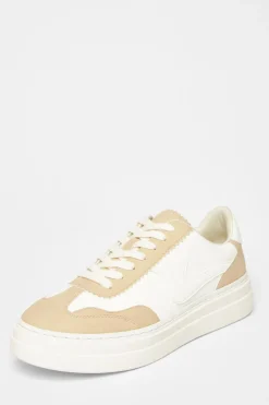 Quiz Nude Faux Leather Chunky Trainers Hot