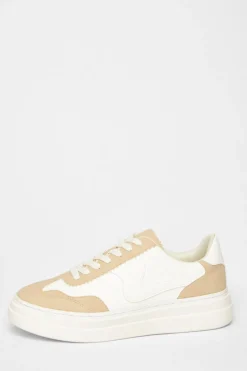 Quiz Nude Faux Leather Chunky Trainers Hot