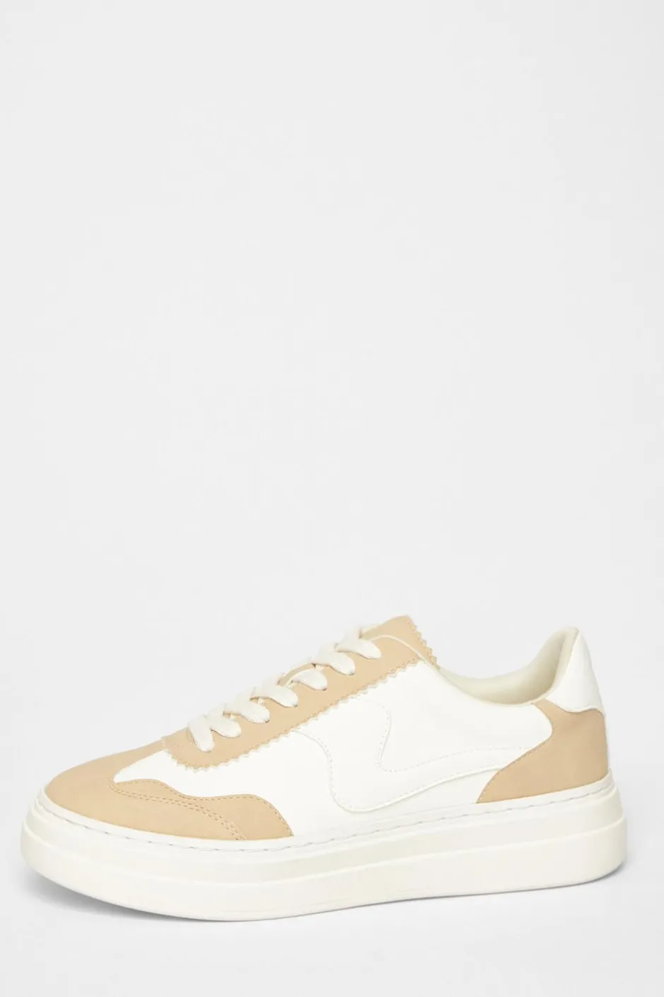 Quiz Nude Faux Leather Chunky Trainers Hot