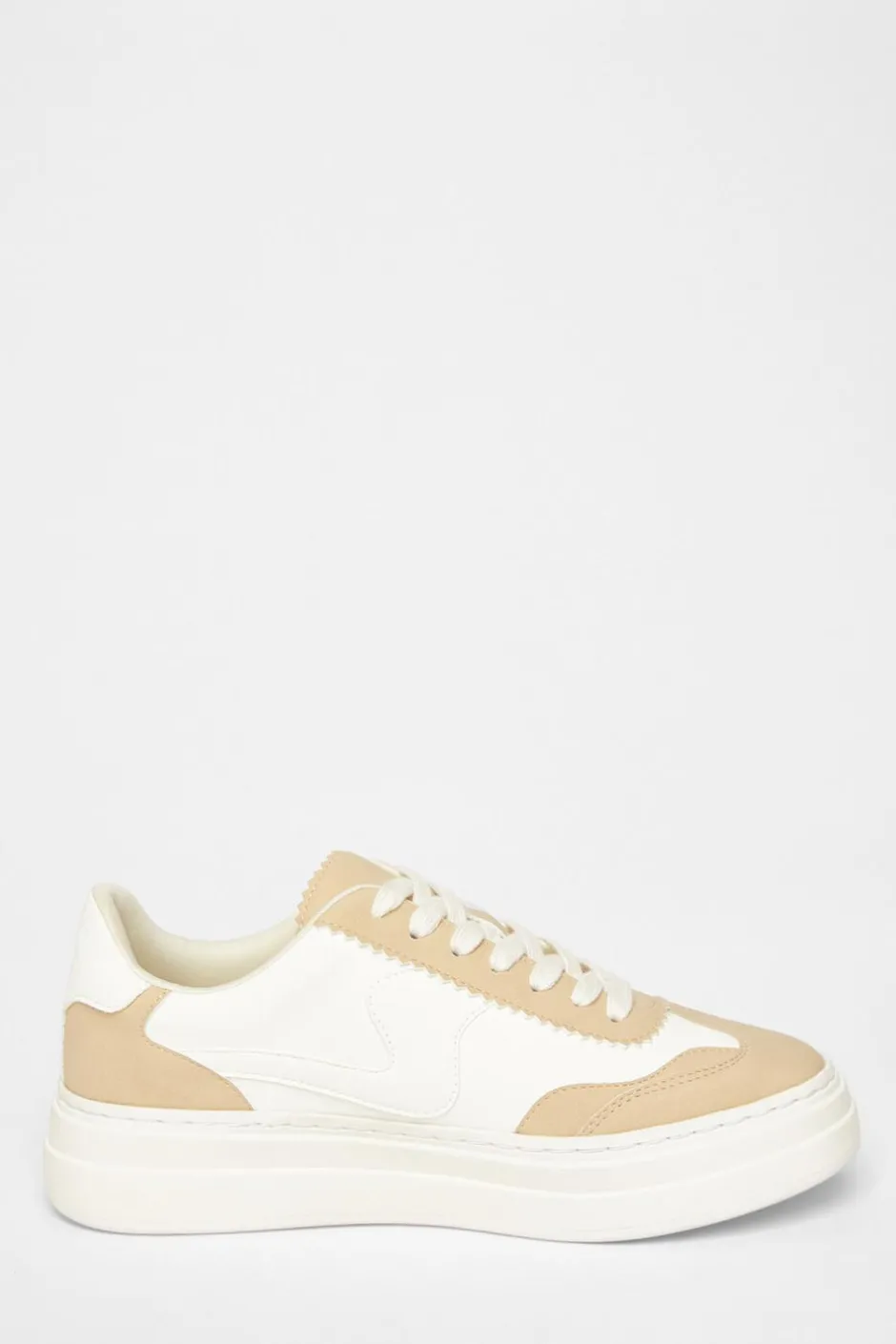 Quiz Nude Faux Leather Chunky Trainers Hot