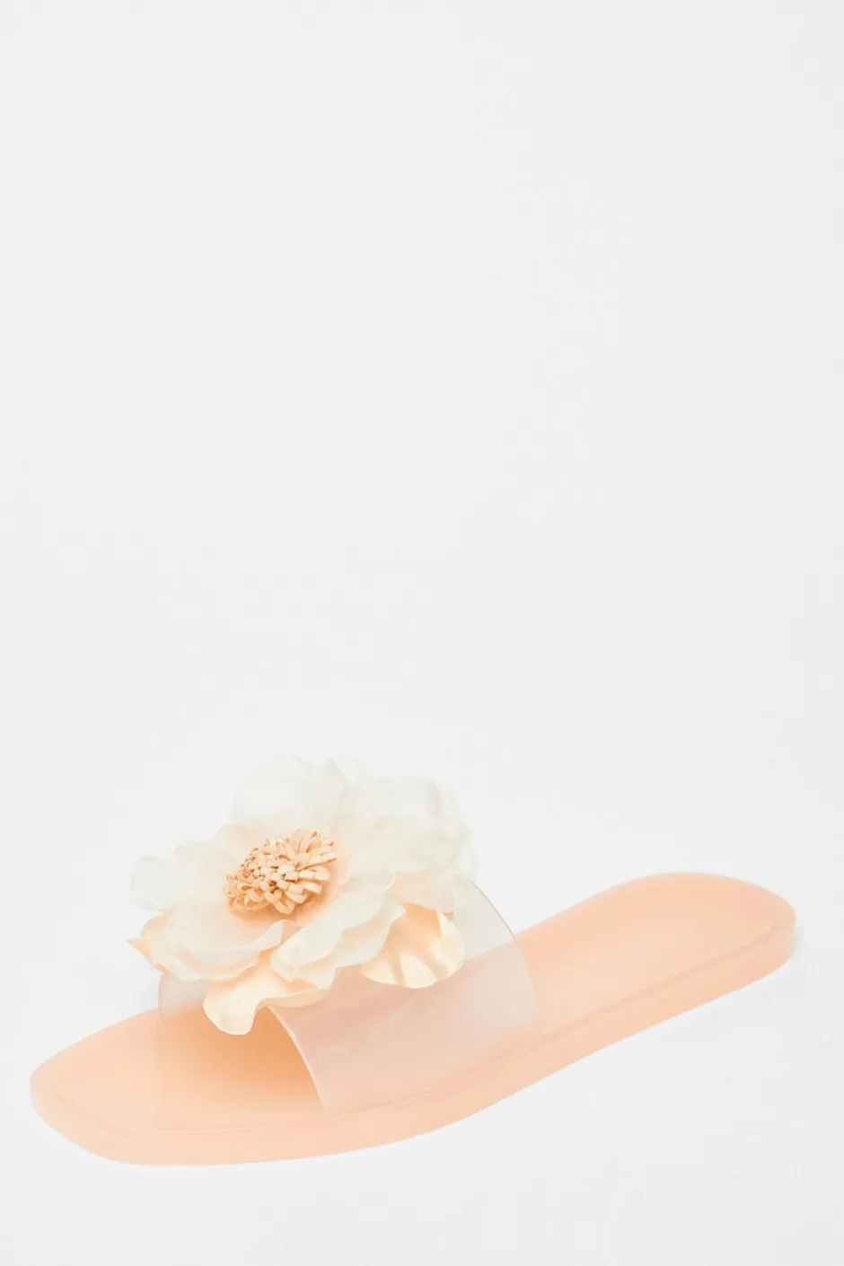 Quiz Floral Jelly Sandals Nude New