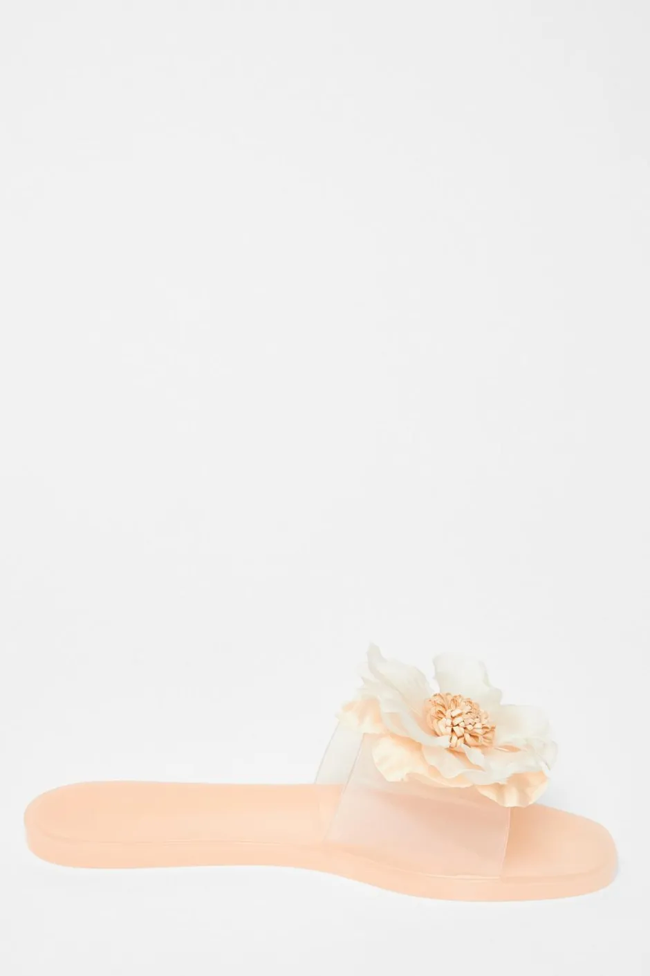 Quiz Floral Jelly Sandals Nude New