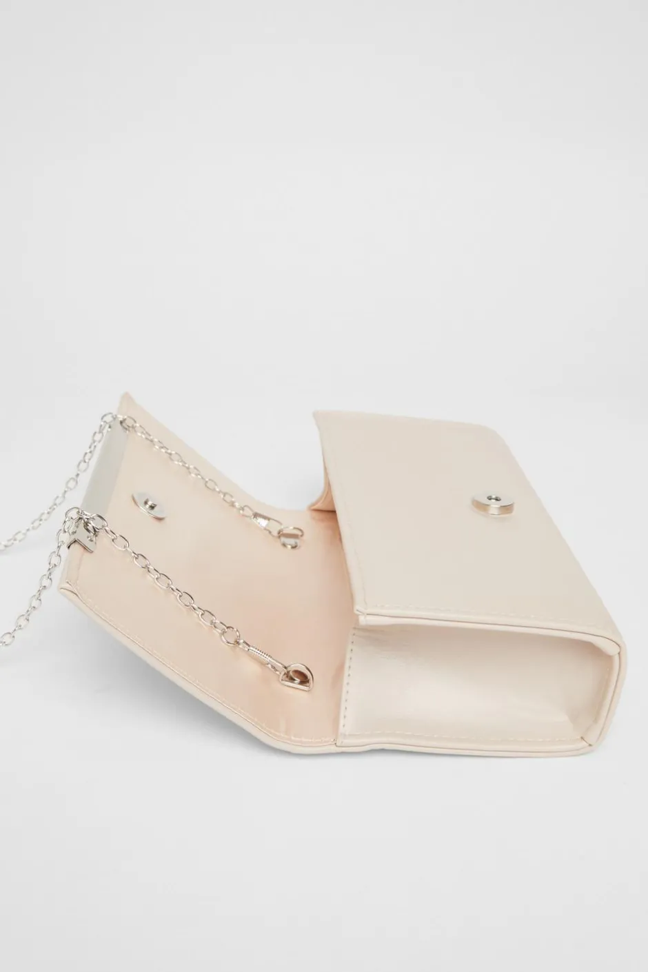 Quiz Long Clutch Bag Nude Sale