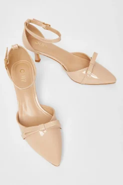 Quiz Patent Bow Court Heels Nude Clearance