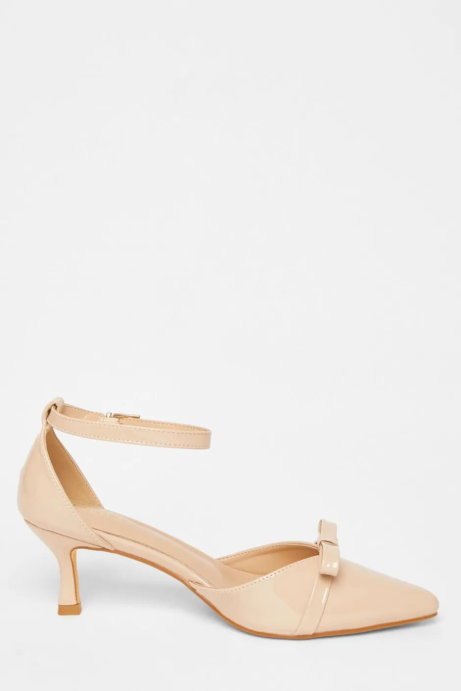 Quiz Patent Bow Court Heels Nude Clearance
