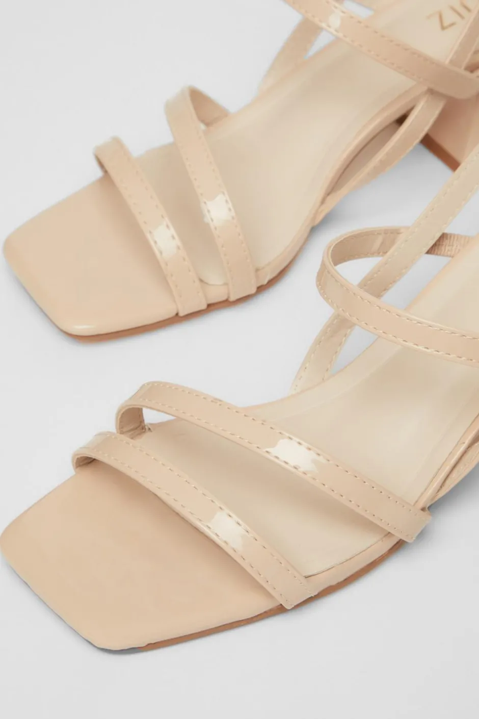 Quiz Sling Back Heeled Sandal Nude New