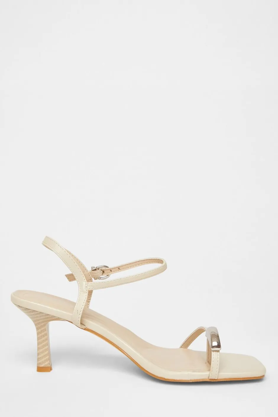 Quiz Toe Thong Stiletto Heels Nude New