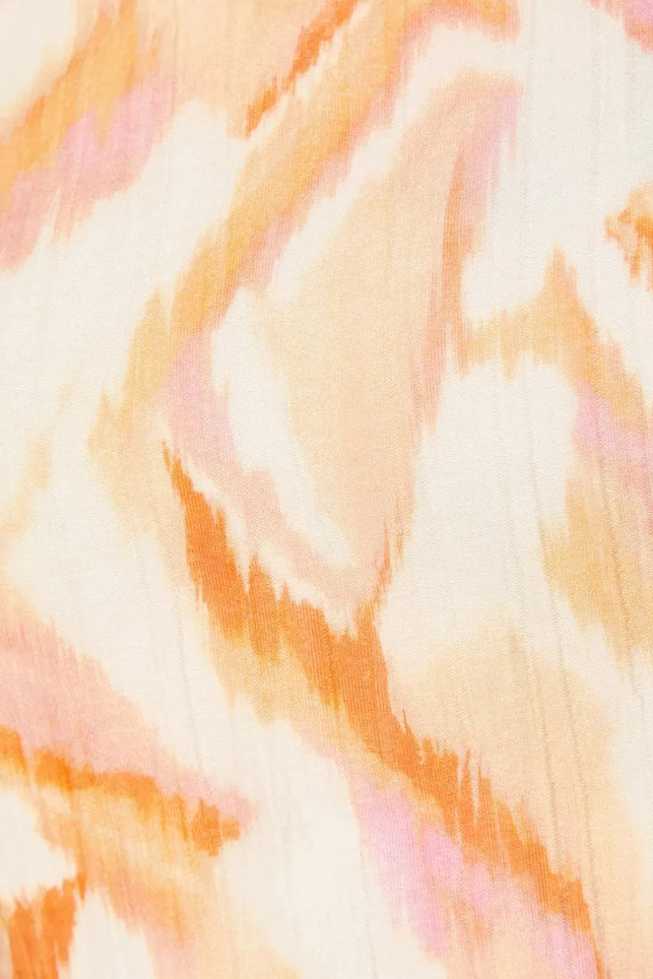 Quiz Orange Abstract Halter Neck Top
