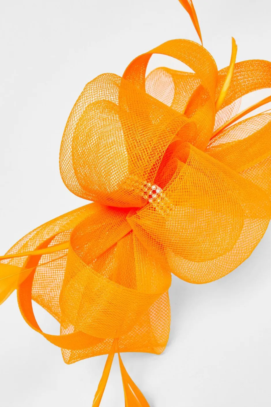Quiz Diamante Headband Fascinator Orange Outlet
