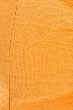 Quiz Orange Halter Neck Crop Top Outlet