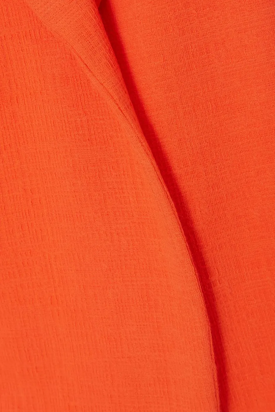 Quiz Textured Ruched Sleeve Blazer Orange Outlet