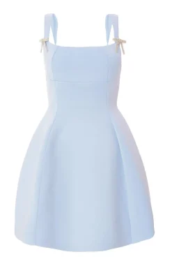 Quiz A-Line Mini Dress Pale Blue Discount
