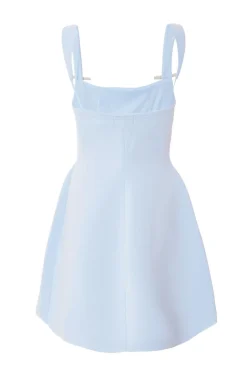Quiz A-Line Mini Dress Pale Blue Discount
