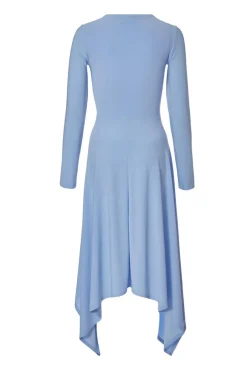Quiz Pale Blue Asymmetric Hem Midaxi Dress Online