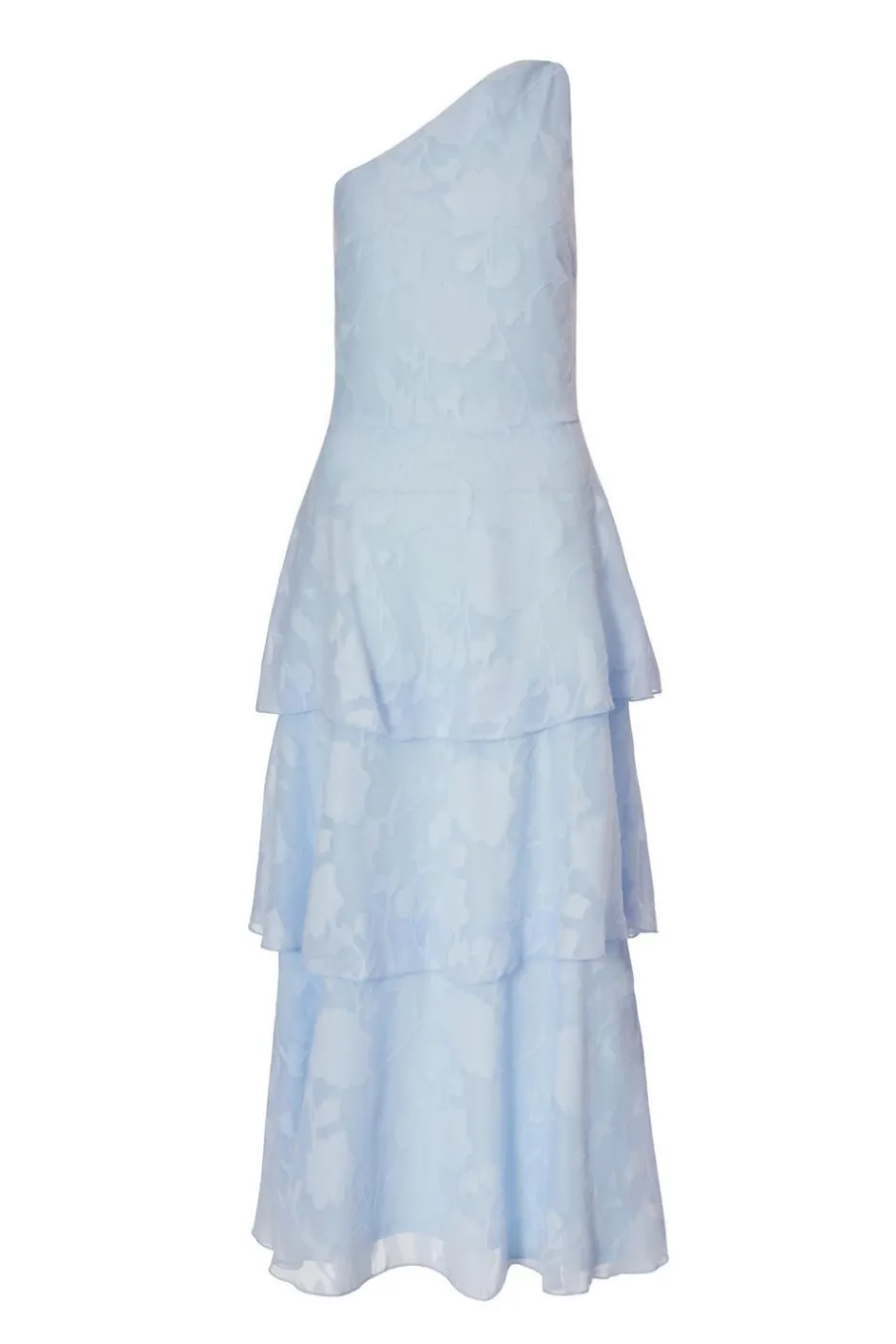 Quiz Jacquard Maxi Dress Pale Blue Discount