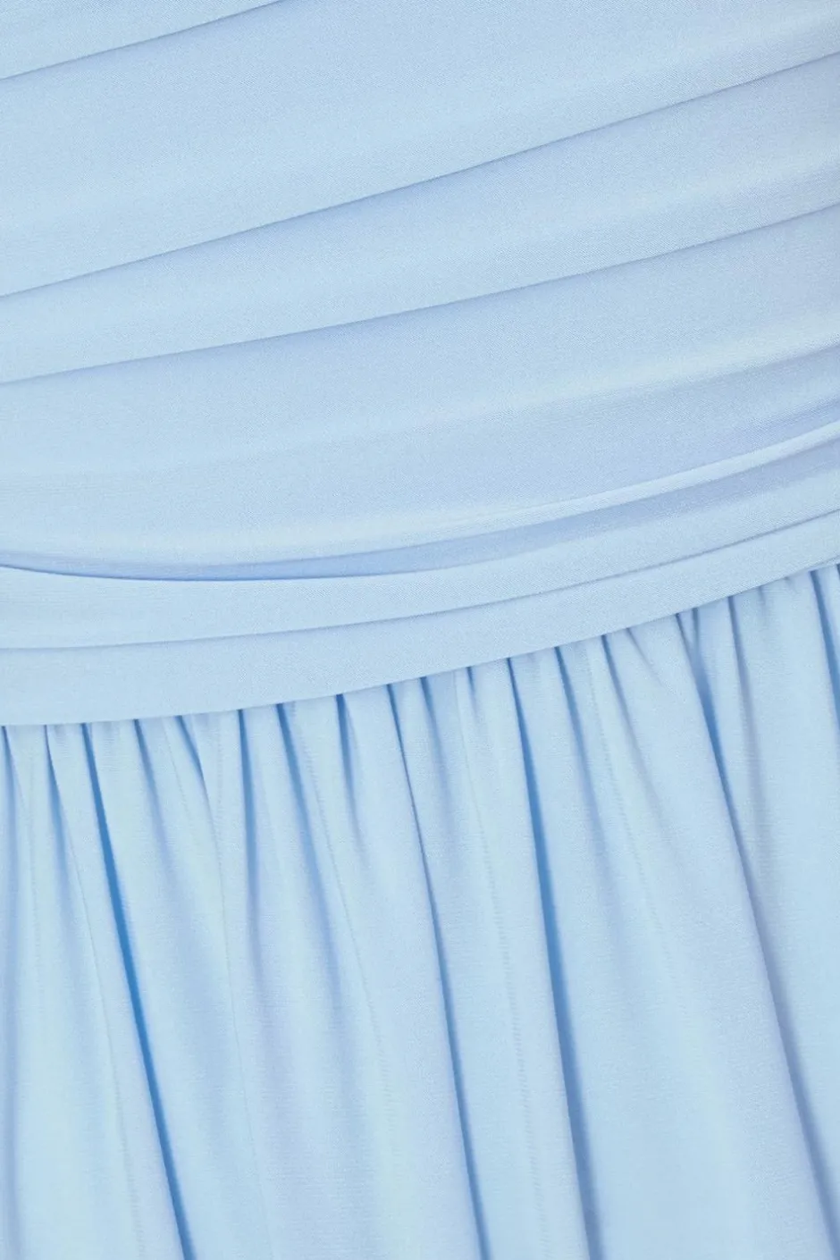 Quiz Pale Blue Ruched Midaxi Dress