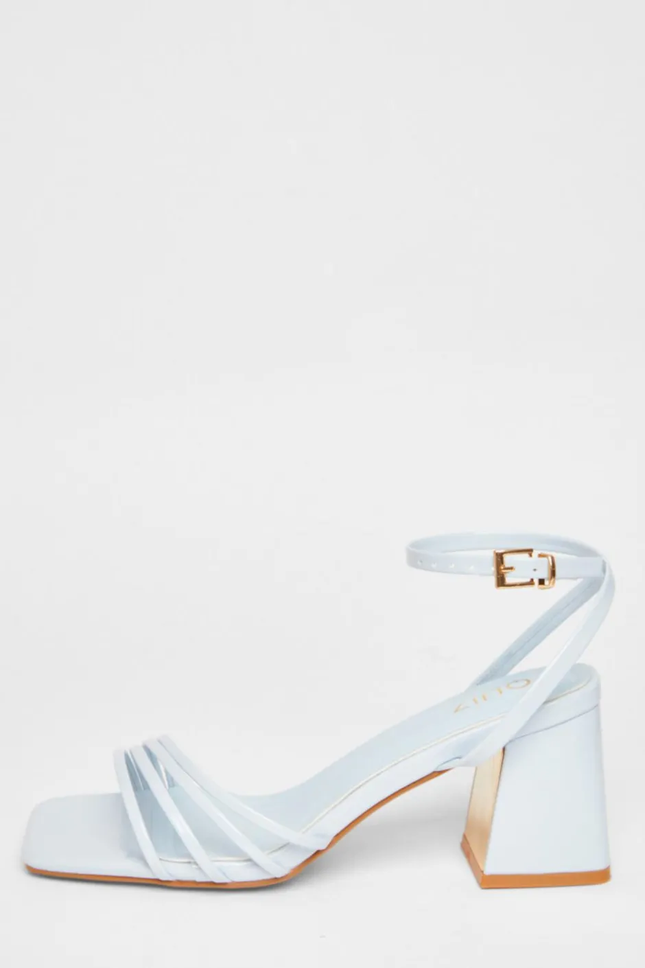 Quiz Strappy Heels Pale Blue Hot