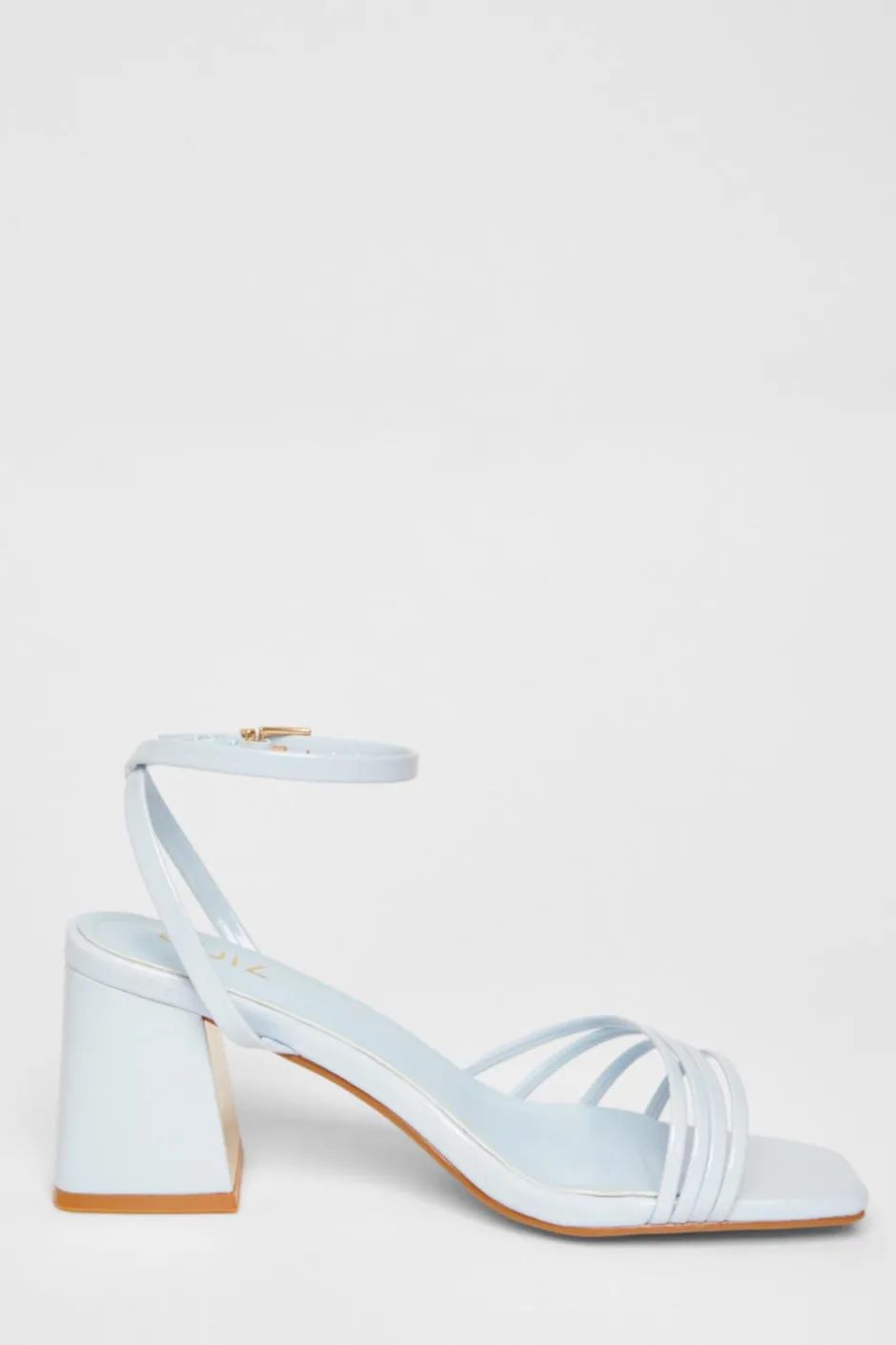 Quiz Strappy Heels Pale Blue Hot