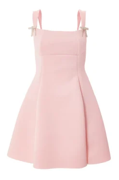 Quiz Pale Pink A-Line Mini Dress Baby Pink New