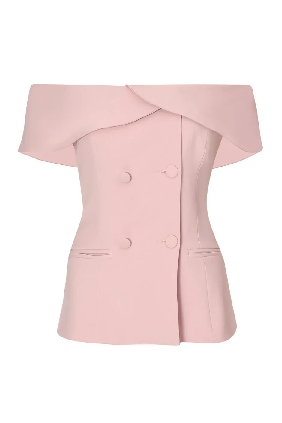 Quiz Bardot Waistcoat Pale Pink Discount