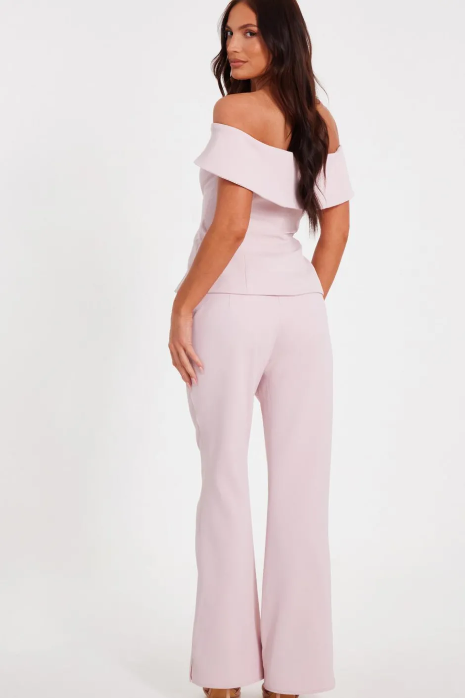 Quiz Bardot Waistcoat Pale Pink Discount