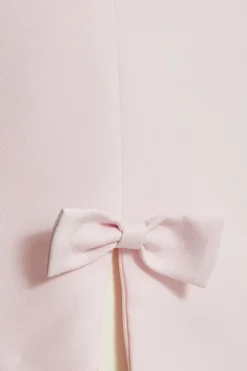 Quiz Bow Detail Skirt Pale Pink Outlet