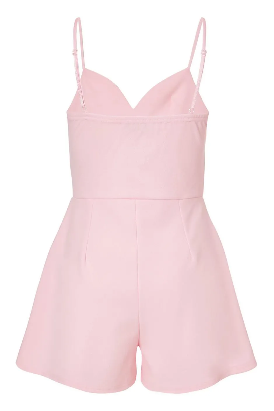 Quiz Bow Front Playsuit Pale Pink Discount