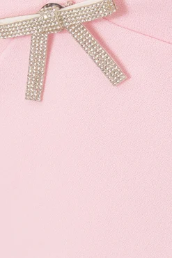 Quiz Bow Front Playsuit Pale Pink Discount