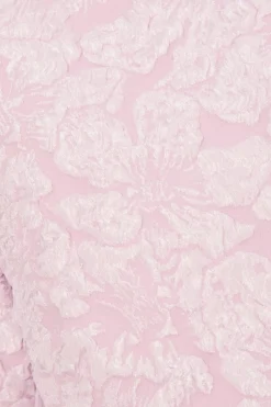 Quiz Pale Pink Jacquard Crop Jacket Outlet