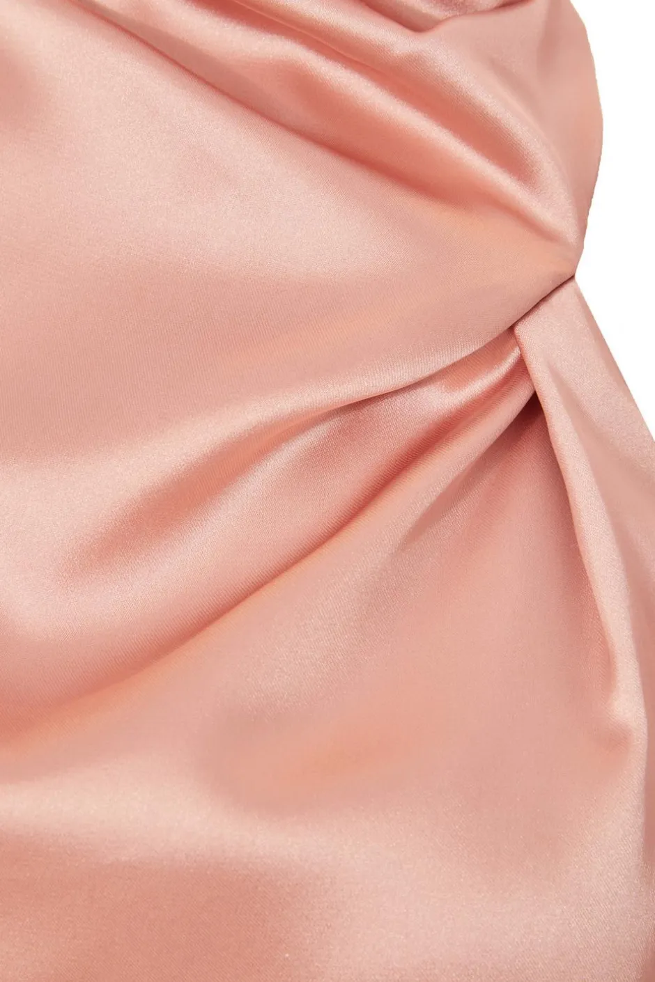 Quiz Satin Asymmetric Playsuit Peach Online