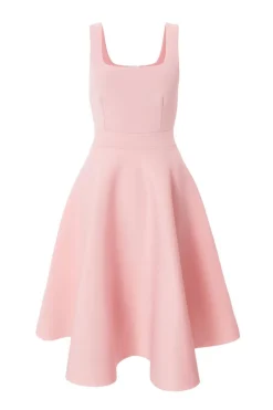 Quiz Petite Baby Pink A-Line Midi Dress Best