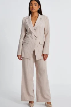 Quiz Petite Beige Embellished Blazer Hot