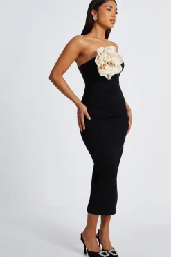 Quiz Petite Corsage Midaxi Dress Black Best