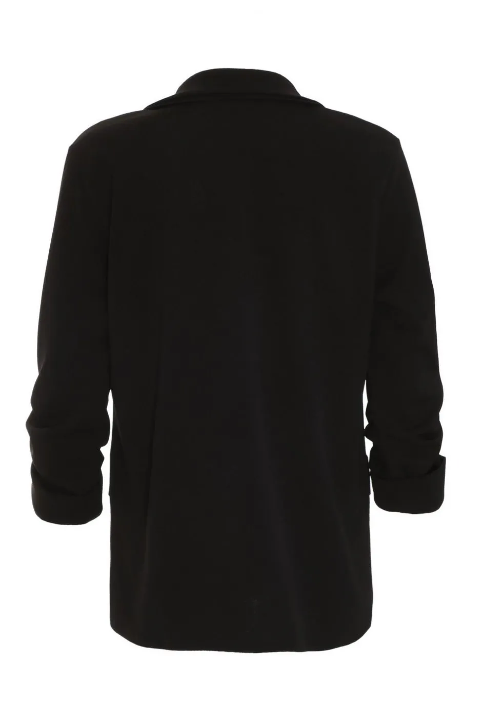 Quiz Petite Ruched Sleeve Blazer Black Discount
