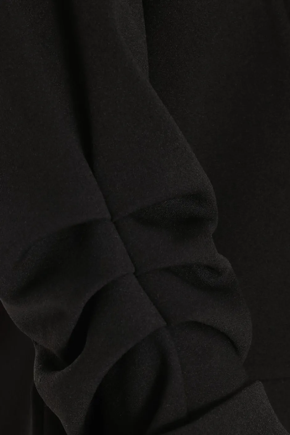 Quiz Petite Ruched Sleeve Blazer Black Discount